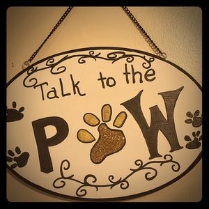 Hand painted and drawn wooden signs